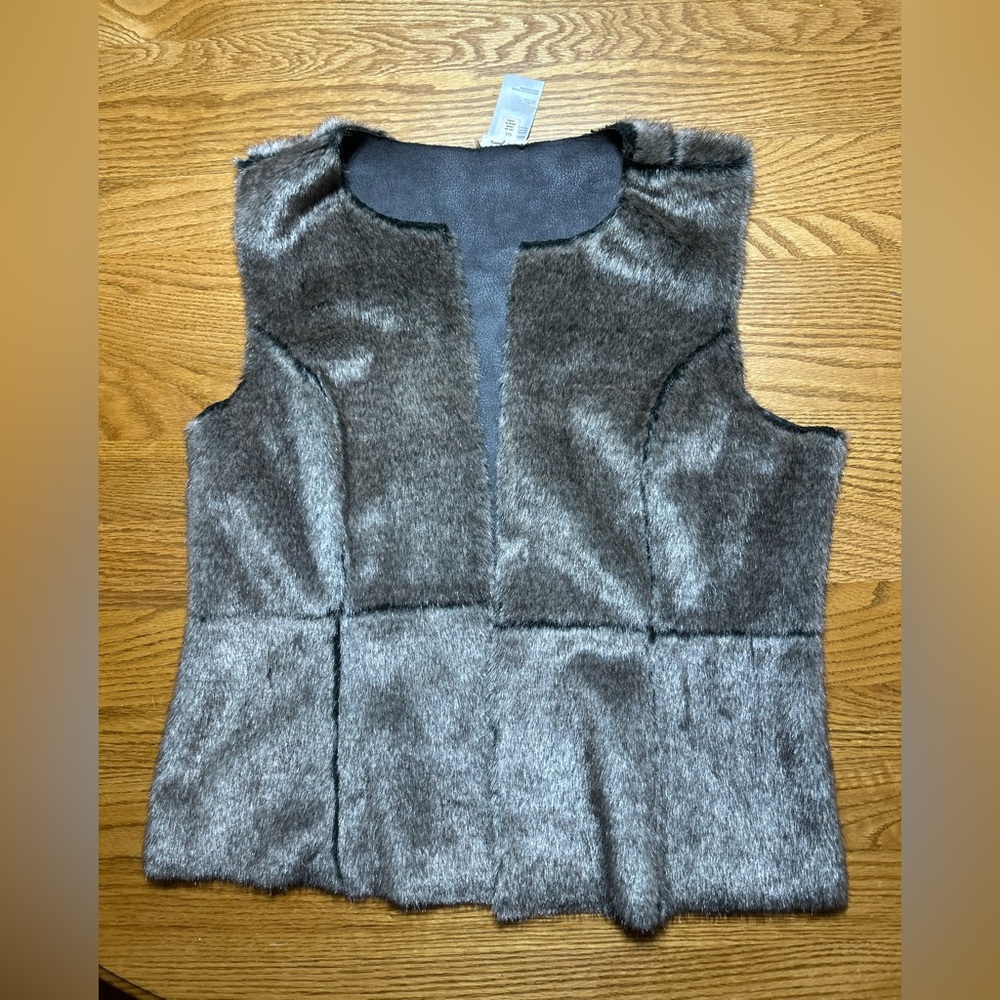 Tribal Jeans Reversible Fur Vest Size G/L